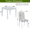 VYNXARIA 5 Piece Counter Height Table Set,Wooden Kitchen Table Set with Square Table and 4 Upholstered Chairs for Kitchen,Dining Room - 2 of 4