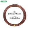 Unique Bargains Aluminum Flexible Anti-rust Bonsai Training Wire 2 Rolls - 2 of 3