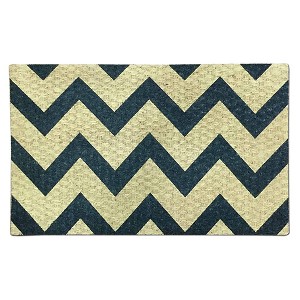 J&V TEXTILES "Zigzag" Outdoor Coir Doormat 18" x 30" - 1 of 3