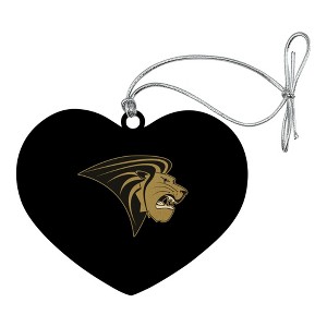 Lindenwood University Primary Logo Heart Love Wood Christmas Tree Holiday Ornament - 1 of 3