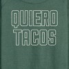 Women's - Instant Message - Quiero Tacos Lightweight French Terry Wide Neck Long Sleeve Shirt - 2 of 4
