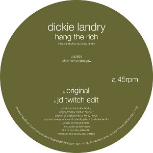 Dickie Landry - Hang The Rich (vinyl 12 inch single) - 1 of 1