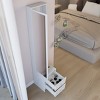 Accent Mirror Cabinet Modern with Drawers and Storage Top for Bedroom 11.8"W - 3irtyhousy - 3 of 4