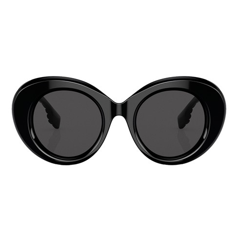 Burberry Margot Be 4370u 300187 Womens Round Sunglasses Black 49mm : Target