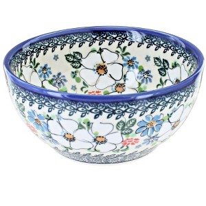 Blue Rose Polish Pottery M02 Galia Cereal/Soup Bowl - 1 of 2