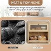 MOEPISY Vintage Breadbox Bread Storage Container Farmhouse Food Organizer Pantry Shelf (Natural) - 4 of 4