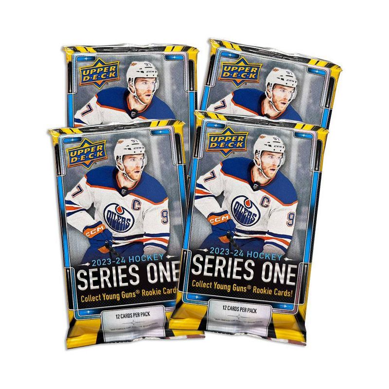2023-24 Upper Deck NHL Series One Hockey Trading Card Blaster Box, 3 of 4