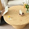 40" Round Coffee Tables,Circle Coffee Tables For Living Room,Modern Coffee Table With Round Base-Tanpinhause - 4 of 4