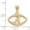 Black Bow Jewelry 14k Yellow Gold Plated Sterling Silver Alabama Crimson Tide NCAA Pendant - 2 of 3