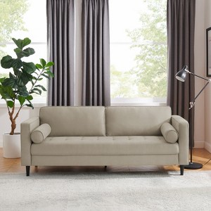 MINIMORE Modern Style 81.5"W Zakari 3Seater Mid-Century Sofa - 1 of 4