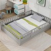 Platform Bed Modern with High Safety Fence for Kids Bedroom Full Size - 3irtyhousy - 2 of 4