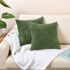 REGALWOVEN Corduroy Fade-Resistant Polyester Modern Square Throw Pillow Covers Set of 2 - 2 of 4