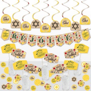 Big Dot of Happiness Sukkot - Sukkah Holiday Supplies Decoration Kit - Decor Galore Party Pack - 51 Pieces - 1 of 4