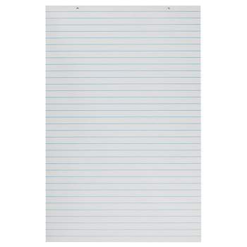 School Smart Chart Paper Pad, 24x16 Inches, 1 Inch Rule, 25 Sheets, White