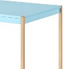 XIYUYEU Home Office Desk Modern Writing Desk with Sockets, Gold Metal Legs for Study - 3 of 4