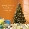 6 FT Tall PreLit Artificial Christmas Tree with Realistic Branches, 250 Warm White LED Lights and 1000 Tips - 4 of 4