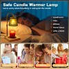 Fortune Candy Flameless Fragrant Candle Melter, Adjustment Knob, Dimmer & Timer, Wooden Base - 4 of 4