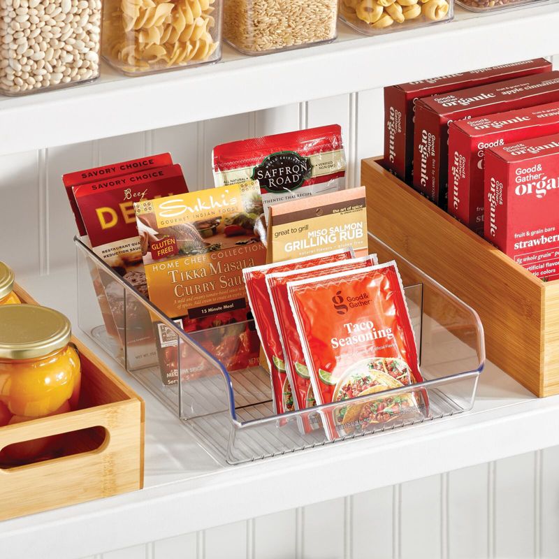 mDesign Plastic Food Storage Bin Organizer for Kitchen Cabinet, 3 of 10