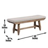 TiramisuBest 39" Velvet Upholstered Bed & Entryway Bench - Steel Legs for Multi-Room Use, Gray - 3 of 4