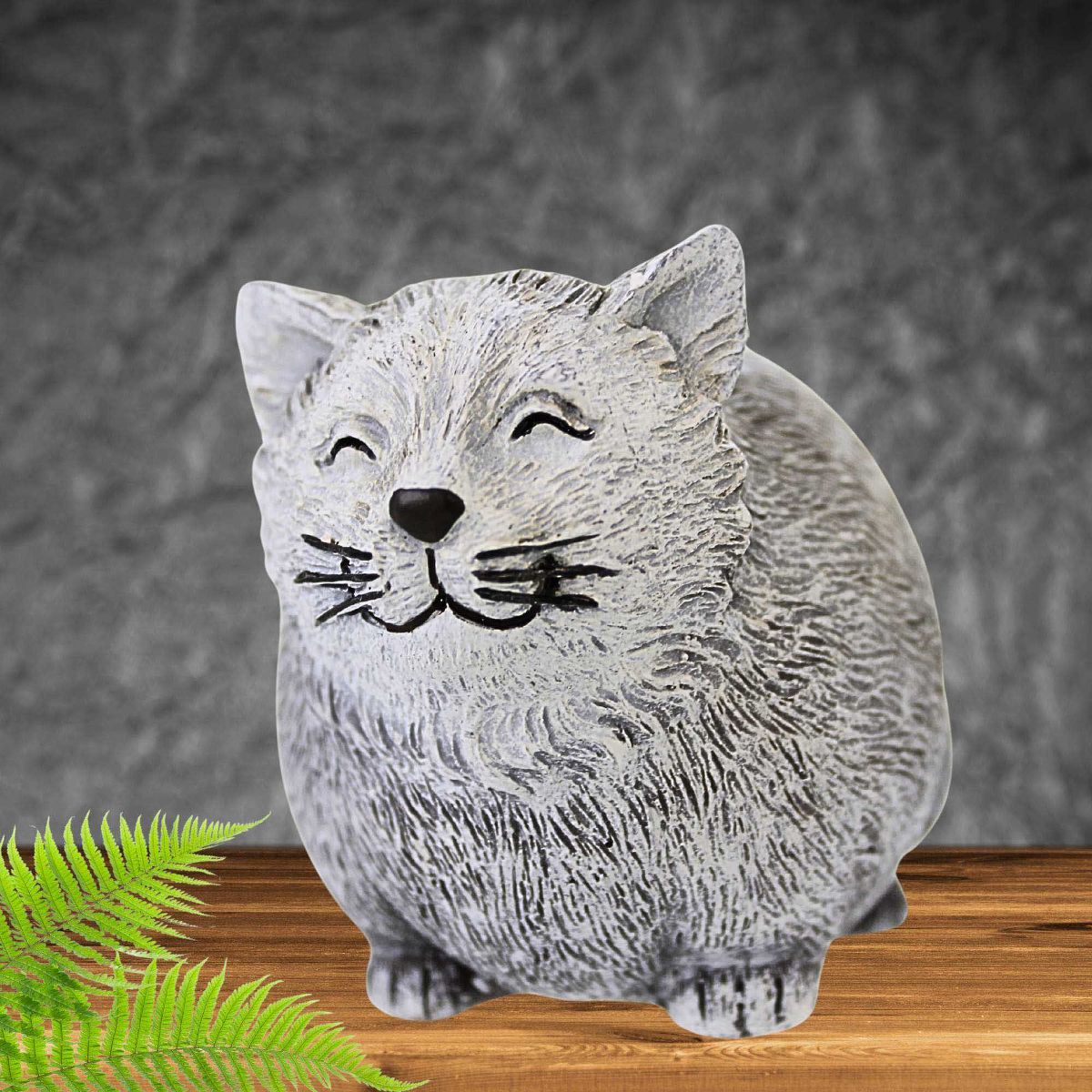 Roman 2.5 Inch Pudgy Pebble Pals Garden Figurine Everyday Figurine , Lightweight Summer Decor Animal Mini (1PC) - thumbnail 2