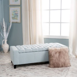Kumasinova 51" Tufted Top Ottoman with Storage, Versatile as Storage Bench, Foot Stool, Entryway Bench, Ottoman Bench for Living Room & Bedroom - 1 of 4