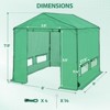 EAGLE PEAK 6x6 FT Portable Walk-in Greenhouse, Pop up Outdoor Green House with Power Access Openings - 3 of 4