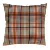Saro Lifestyle Multi-Color Plaid Throw Pillow With Down Filling - 2 of 3