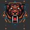 Boy's Design By Humans Saber tooth sacred geometry By SyndicateStudio T-Shirt - 2 of 3