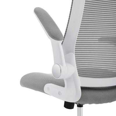 Modern Gray Mesh Ergonomic Office Chair with Adjustable Arms