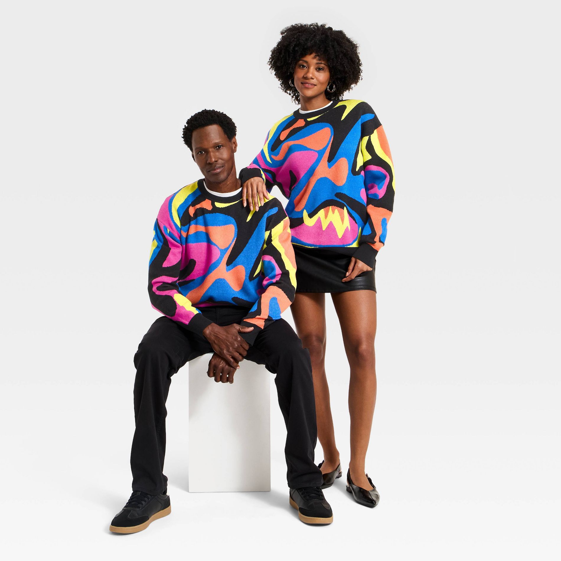 Black History Month Adult Crewneck Sweater - Abstract