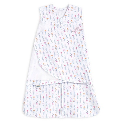 Image of HALO Innovations Sleepsack 100% Cotton Swaddle Wrap Flower Garden - Newborn