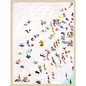 31"x41" Beach Life by Urban Road Wood Framed Wall Art Print Brown - Amanti Art: Giclee, Acrylic, Fir Wood - 1 of 4