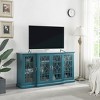 VYNXARIA 63" TV Stand, Sideboard Buffet ,Storage Cabinet, Teal Blue - 2 of 4
