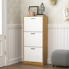 KTMBDW Shoe Cabinet with Flip Drawers, Hidden Wood Shoe Cabinet,Freestanding Shoe Storage Cabinet for Entryway Hallway - 4 of 4