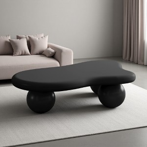 47" MDF Cloud Coffee Table with 3 Ball Legs - 1 of 4