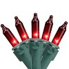 Northlight Mini Incandescent Christmas Lights - Red - 20.25' Green Wire - 100ct - 2 of 3