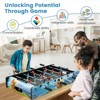 Gymax 37-Inch Foosball Table Featuring Detachable Legs Comes with 2 Balls and 2 Manual Scorekeepers - 4 of 4