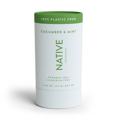 Native Plastic Free Deodorant - Cucumber & Mint - 2.65oz