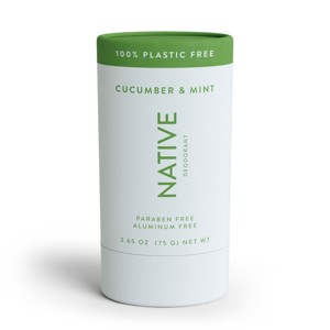 Native Plastic Free Deodorant - Cucumber & Mint - 2.65oz - 1 of 4