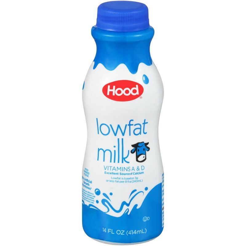 Hood 1% Low Fat Milk - 14 fl oz, 1 of 9