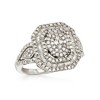 Ross-Simons 1.00 ct. t.w. Round and Baguette Diamond Multi-Level Ring in Sterling Silver - 4 of 4
