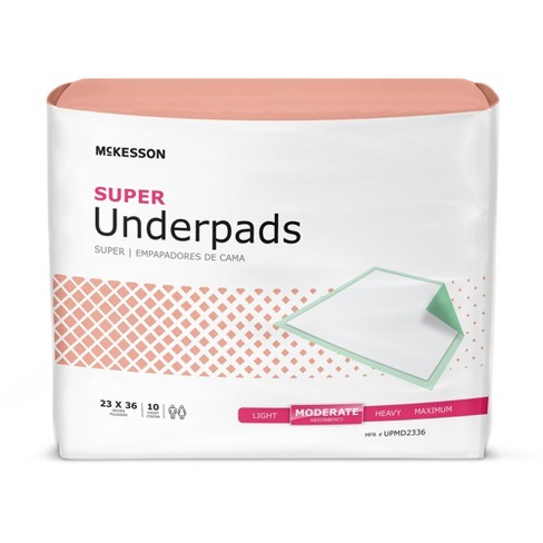 McKesson Super Underpads, Moderate Absorbency Disposable Incontinence Bed Pad, 23" x 36" - image 1 of 4