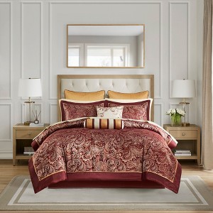NicBex 12PCS Comforter Set with Cotton Sheets,Soft Fitted Sheet & Duvet Cover,Bedding Set for Cozy Sleep,Queen/King/Cal King/Full - 1 of 4