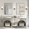SpassWay Metal Bathroom/Vanity Mirror Modern Accent Mirror for Living Room Bathroom Bedroom Entryway Black/Gold/Silver - 3 of 4