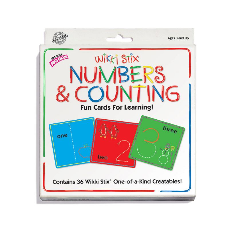 Wikki Stix Numbers & Counting Cards Set, 2 of 3