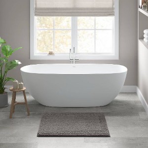 Kumasinova Plush Cotton Bathroom Rug, 3000 GSM Reversible Bath Rug, Tufted Washable Rug, Non-Slip Area Rug, Door Mat - 1 of 4