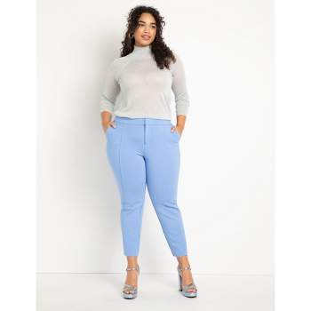 Eloquii Women's Plus Size Tall 9-to-5 Stretch Work Pant, 26 - Moroccan Blue  : Target