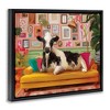 Stupell Industries Cow in Whimsical Maximalist House Black Framed Floater Canvas Wall Art - 3 of 4