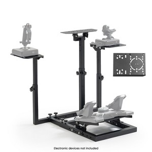 Dardoo Adjustable Flight Racing Simulator Cockpit Fit for Logitech/Thrustmaster/Hotas Warthog G27 G29 G920,Without Wheels,Pedals,Throttle & Joystick - 1 of 4