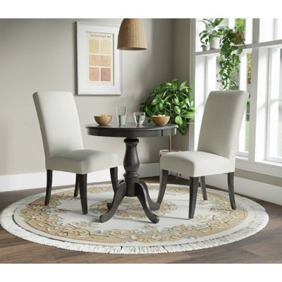 Espresso Medium Wood Round Pedestal Dining Table